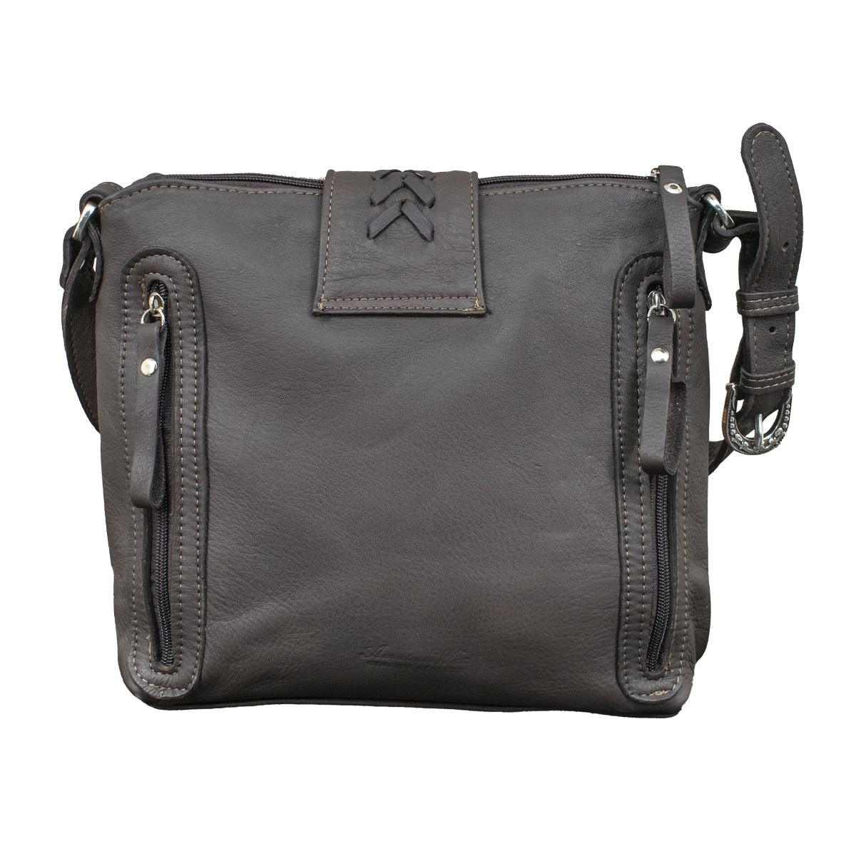 American West Santa Fe Woven Tapestry Zip-Top Shoulder Bag with Conceal Carry Pocket
