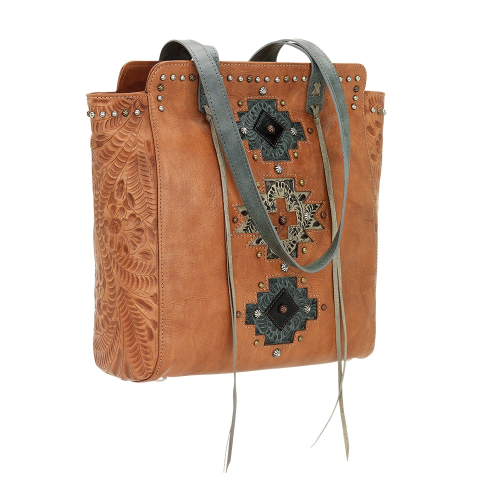 American West Navajo Soul Zip Top Tote