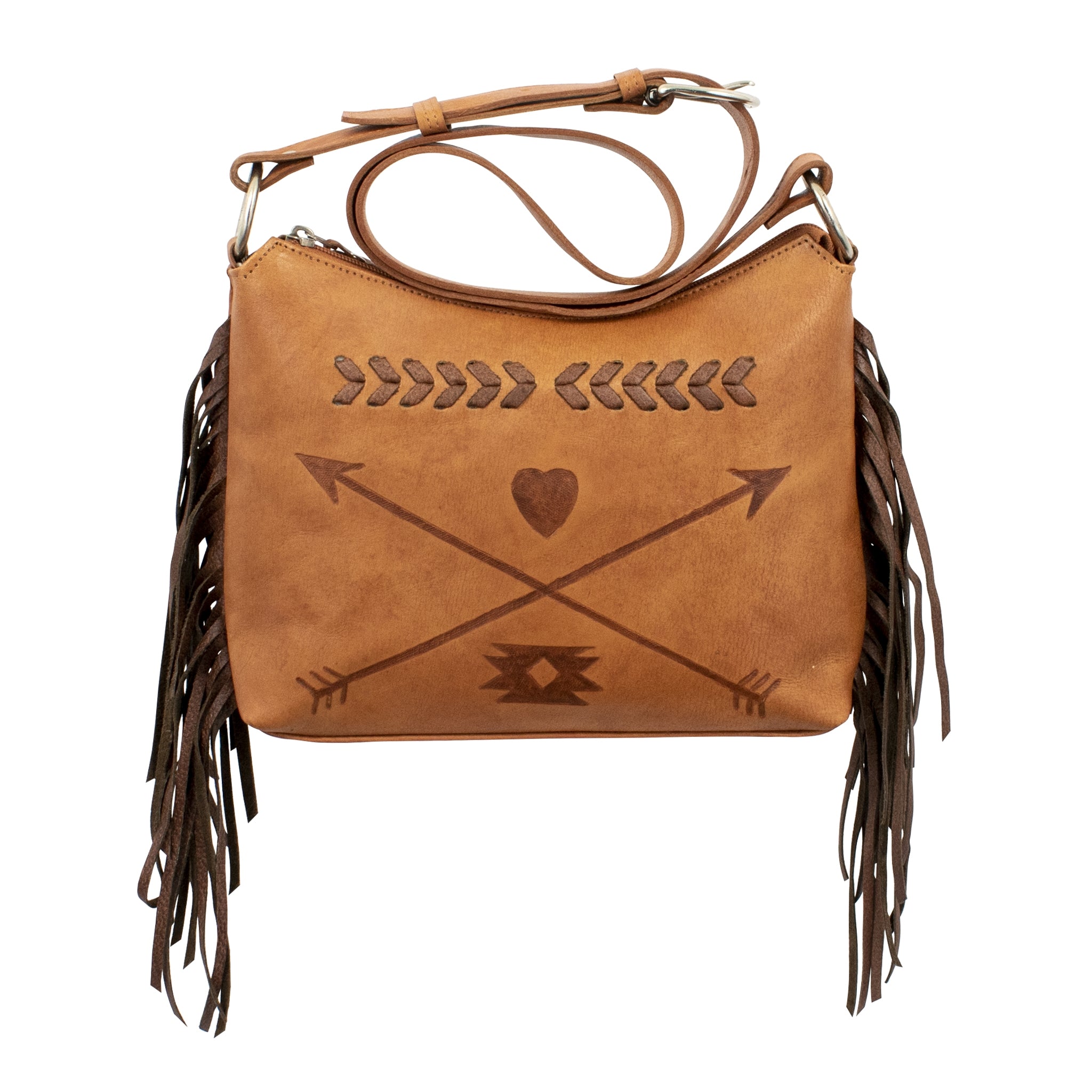 American West Freindship Arrows Zip Top Shoulder Bag