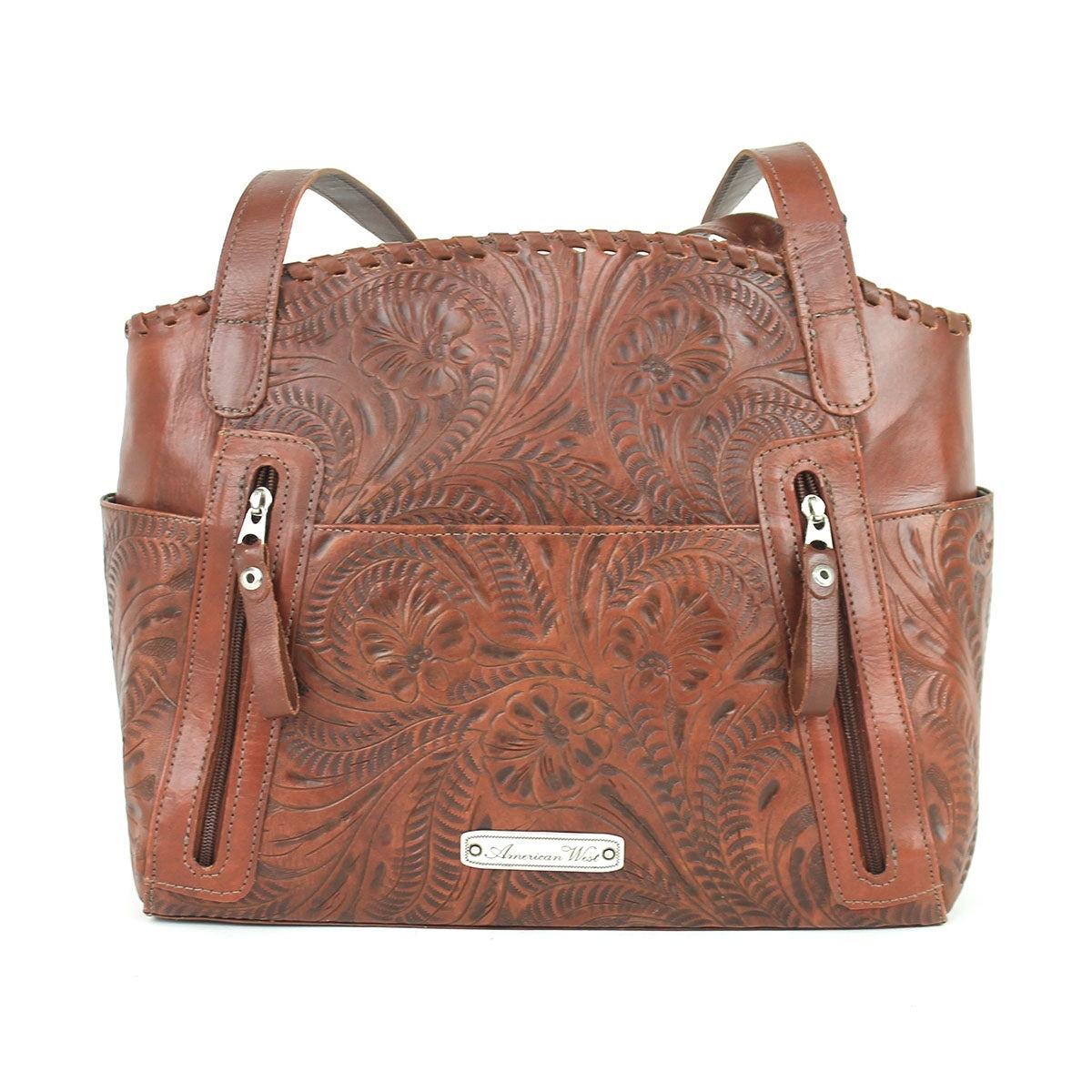American West Lariats and Lace Multi-Compartment Tote with Conceal Carry Pocket on Back