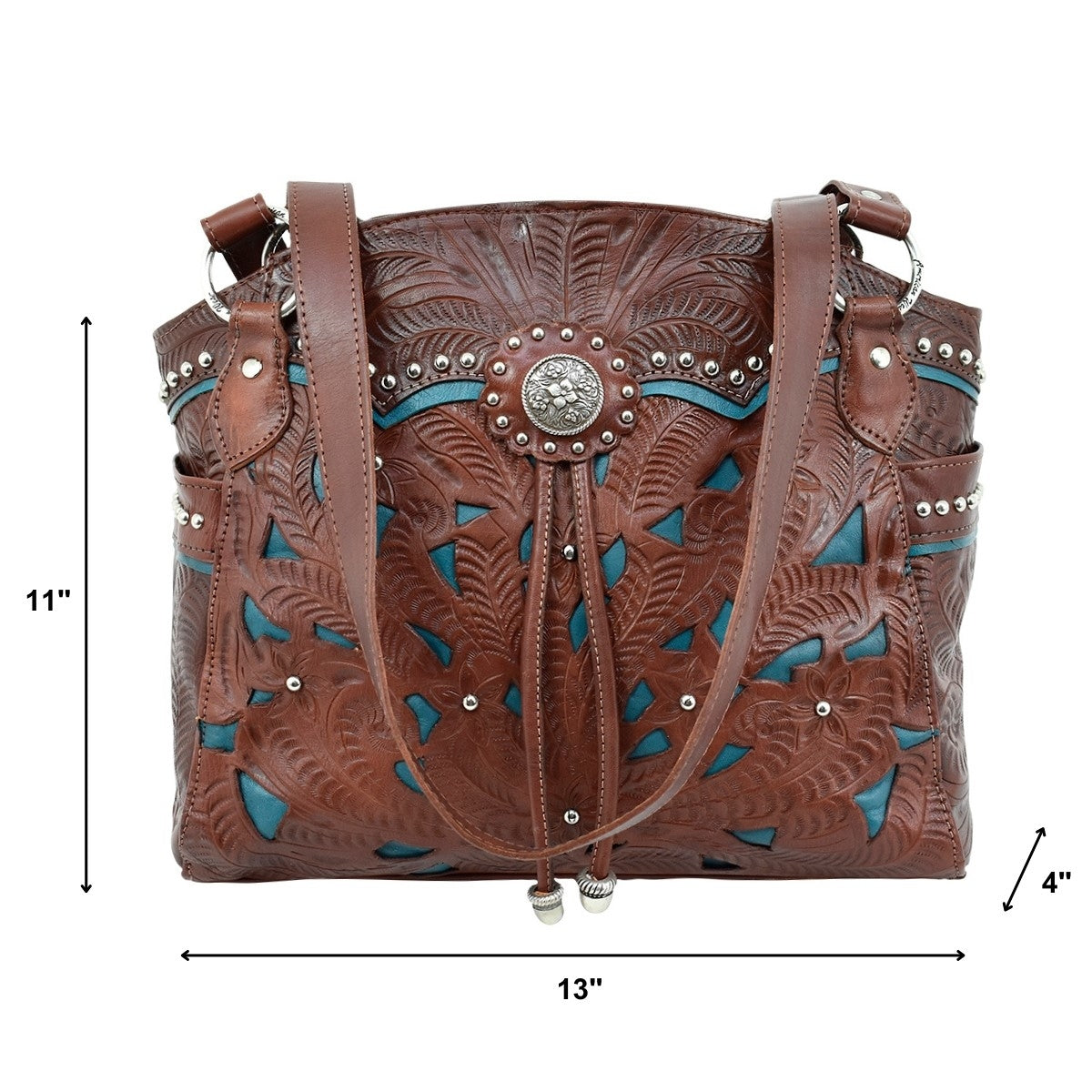 American West Lady Lace Half Moon Tote