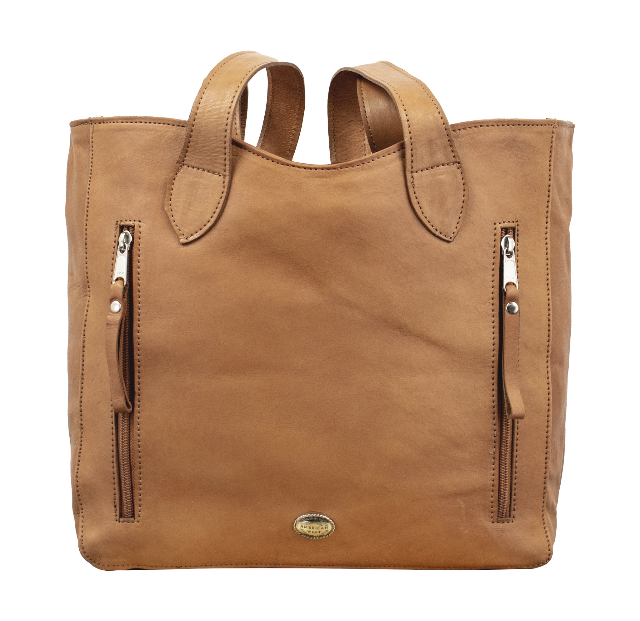 American West Hitchin' Post Large Zip Top Tote with Conceal Carry Pocket on Back