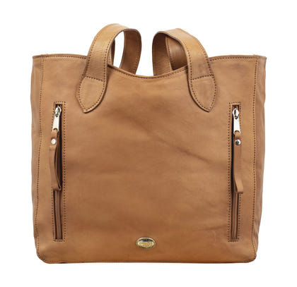 American West Hitchin' Post Large Zip Top Tote with Conceal Carry Pocket on Back