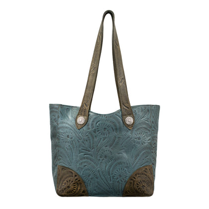 American West Annie's Secret Collection Large Zip Top Tote with Conceal Carry Pocket on Back