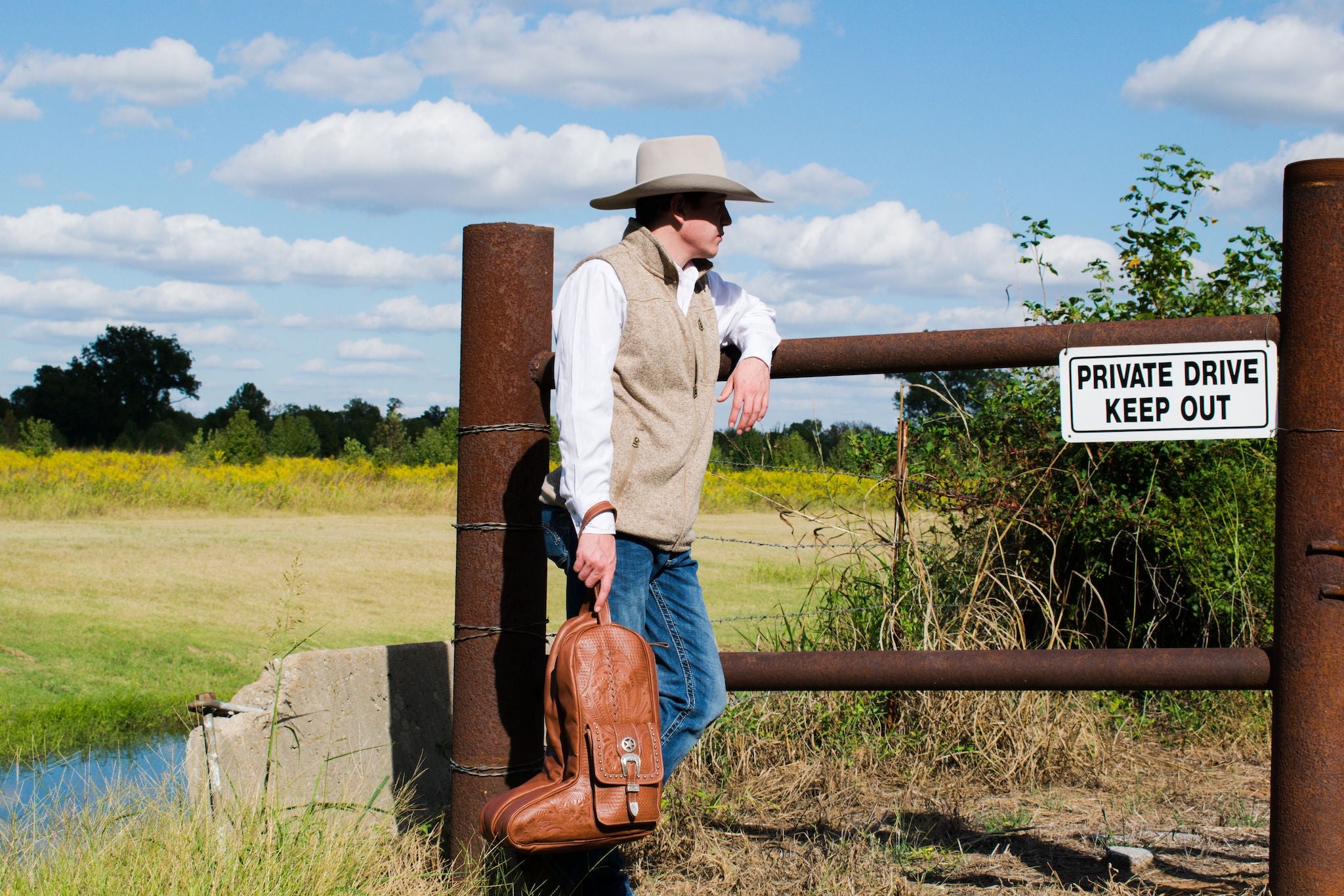 American West Classic Travel Boot Bag