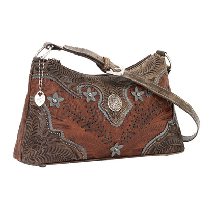 American West Desert Wildflower Zip Top Shoulder Bag