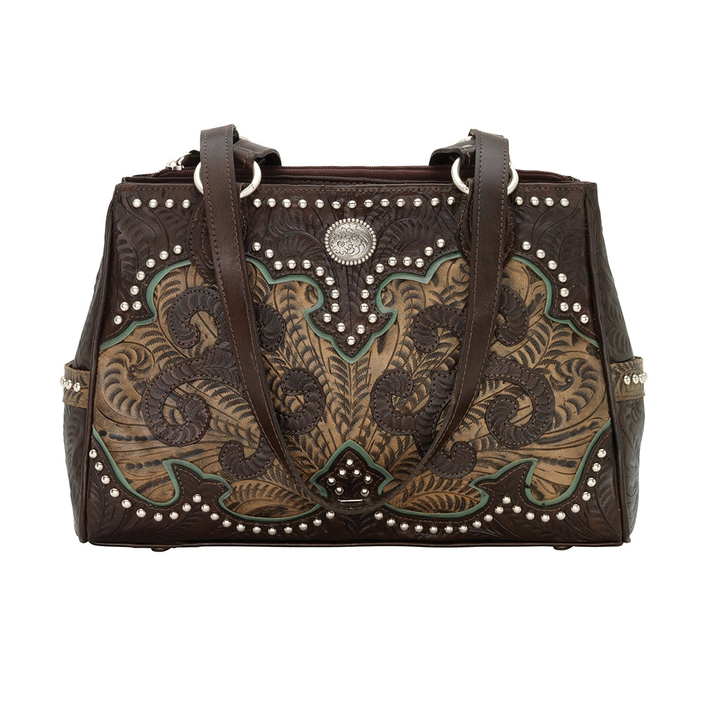 American West Annie's Secret Collection Multi-Compartment Tote with Conceal Carry Pocket on Back