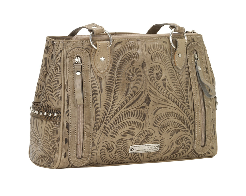 American West Annie's Secret Collection Multi-Compartment Tote with Conceal Carry Pocket on Back