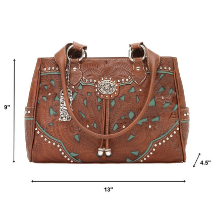 American West Lady Lace Multi Compartment Organizer Tote