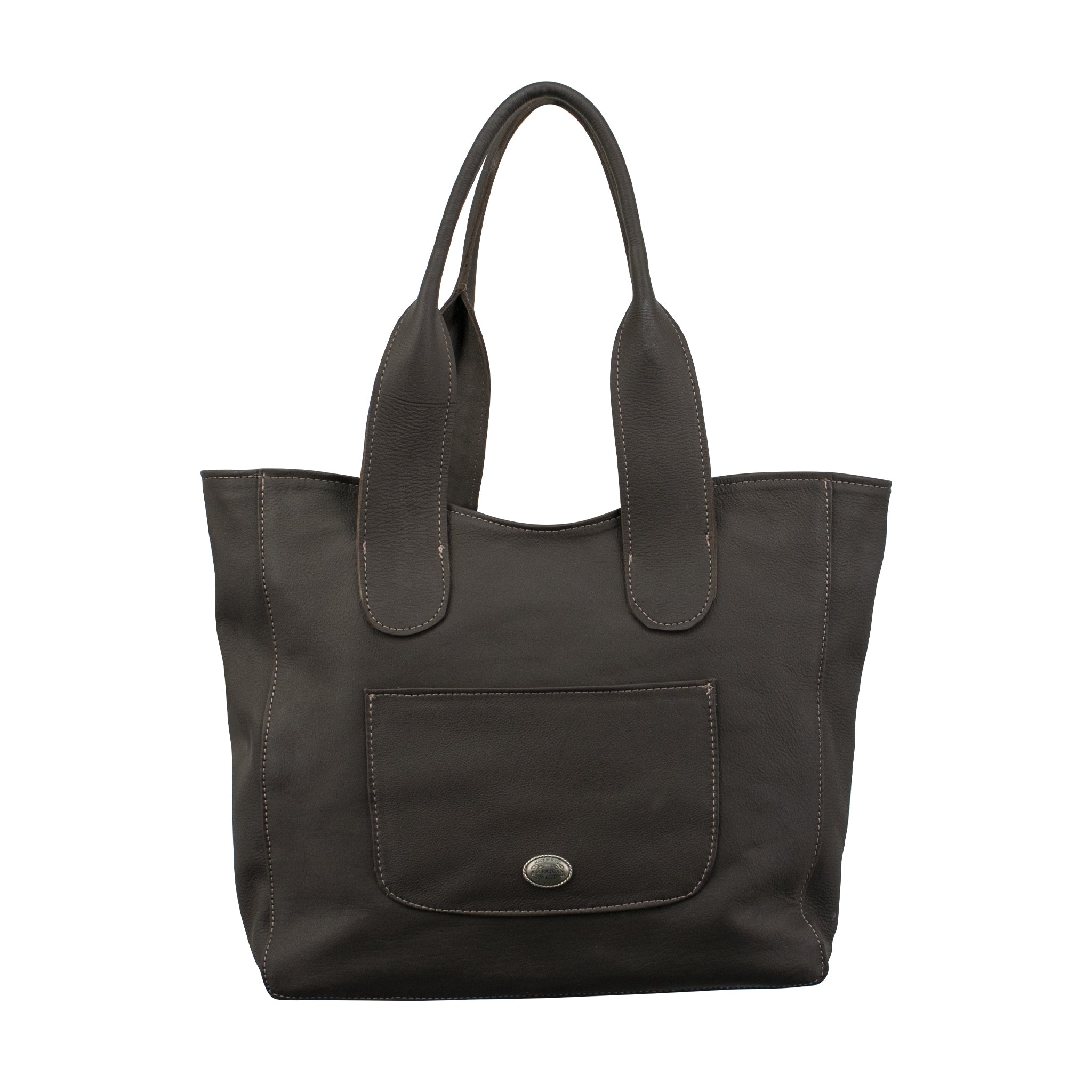 American West Pony Large Zip-Top Tote with Hair-On Hide