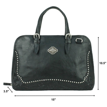 American West Cowtown Zip Around Smart Briefcase