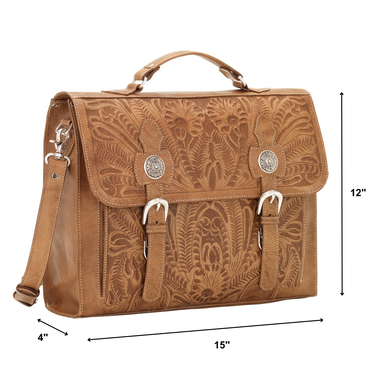 American West Classic Travel Multi-Compartment Briefcase