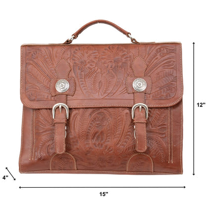 American West Classic Travel Multi-Compartment Briefcase