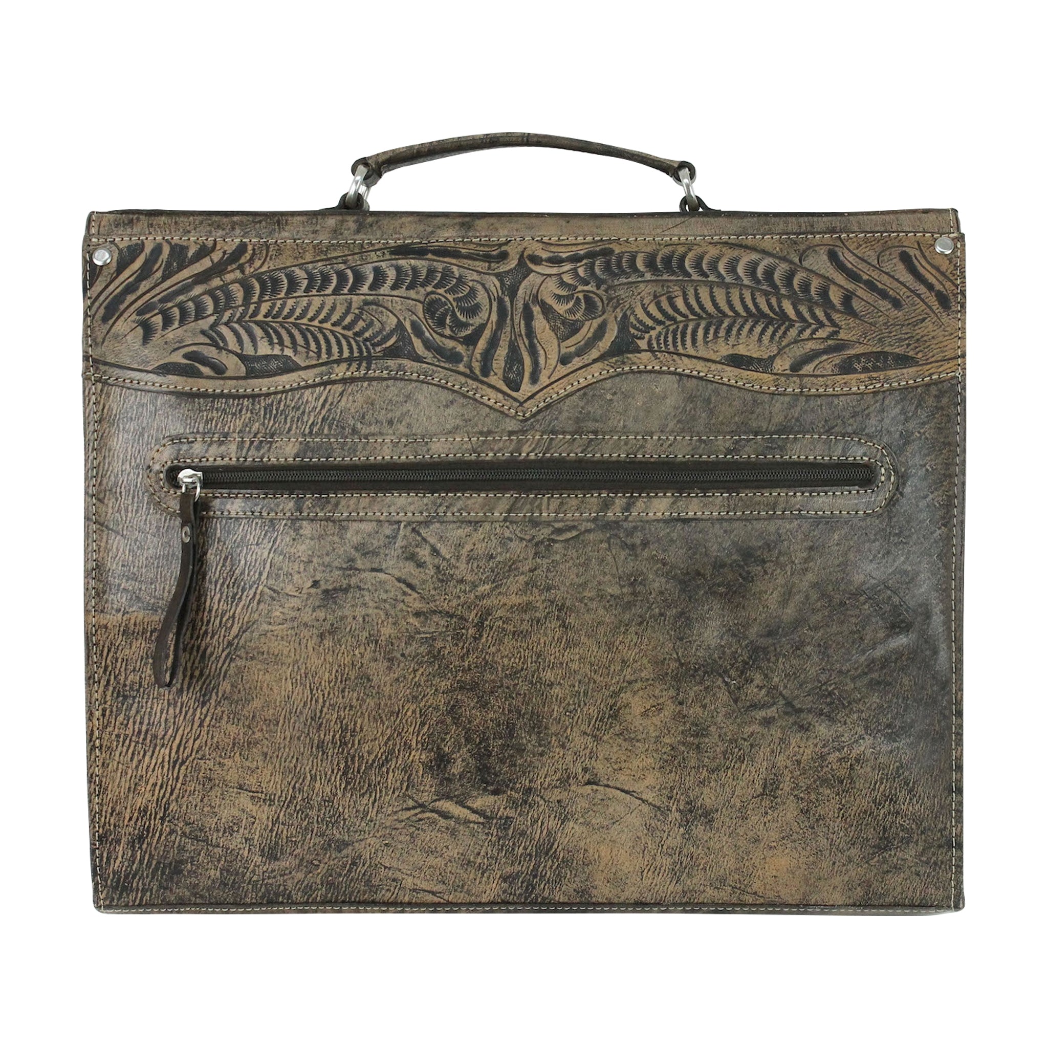 American West Classic Travel Multi-Compartment Briefcase