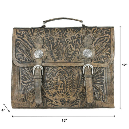 American West Classic Travel Multi-Compartment Briefcase