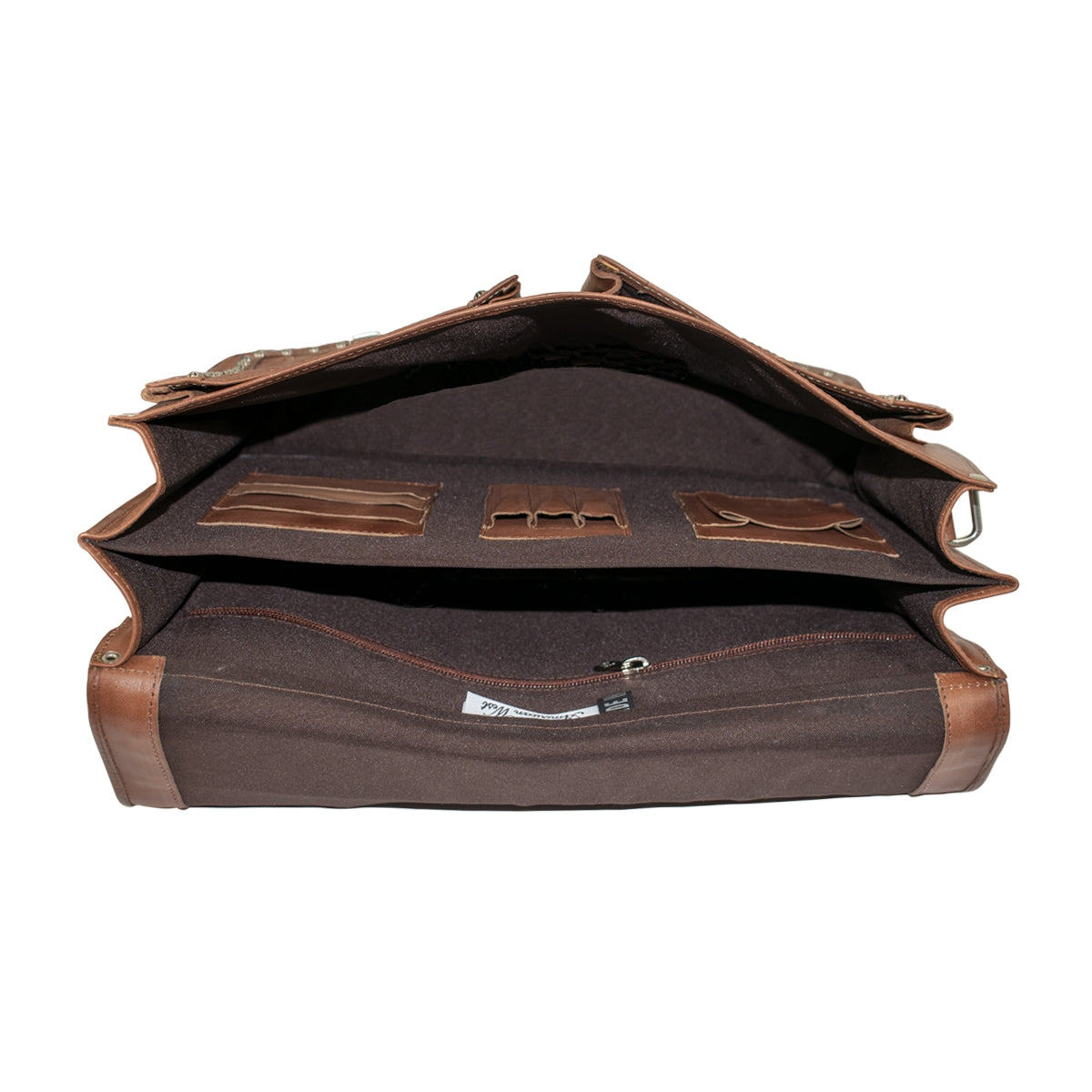 American West Classic Travel Multi Compartment Laptop Briefcase