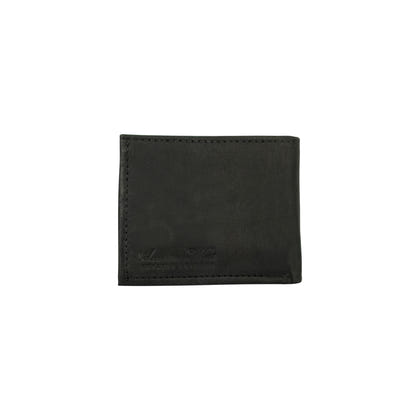 American West Waxed Leather Mens Bi-Fold Wallet