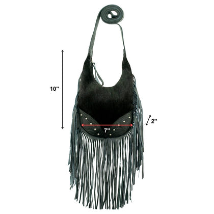 American West Fringed Cowgirl Crossbody with Fringe