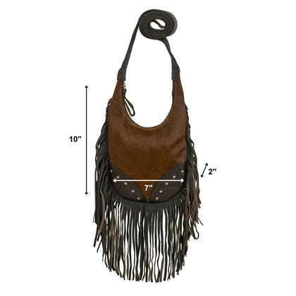 American West Fringed Cowgirl Crossbody with Fringe