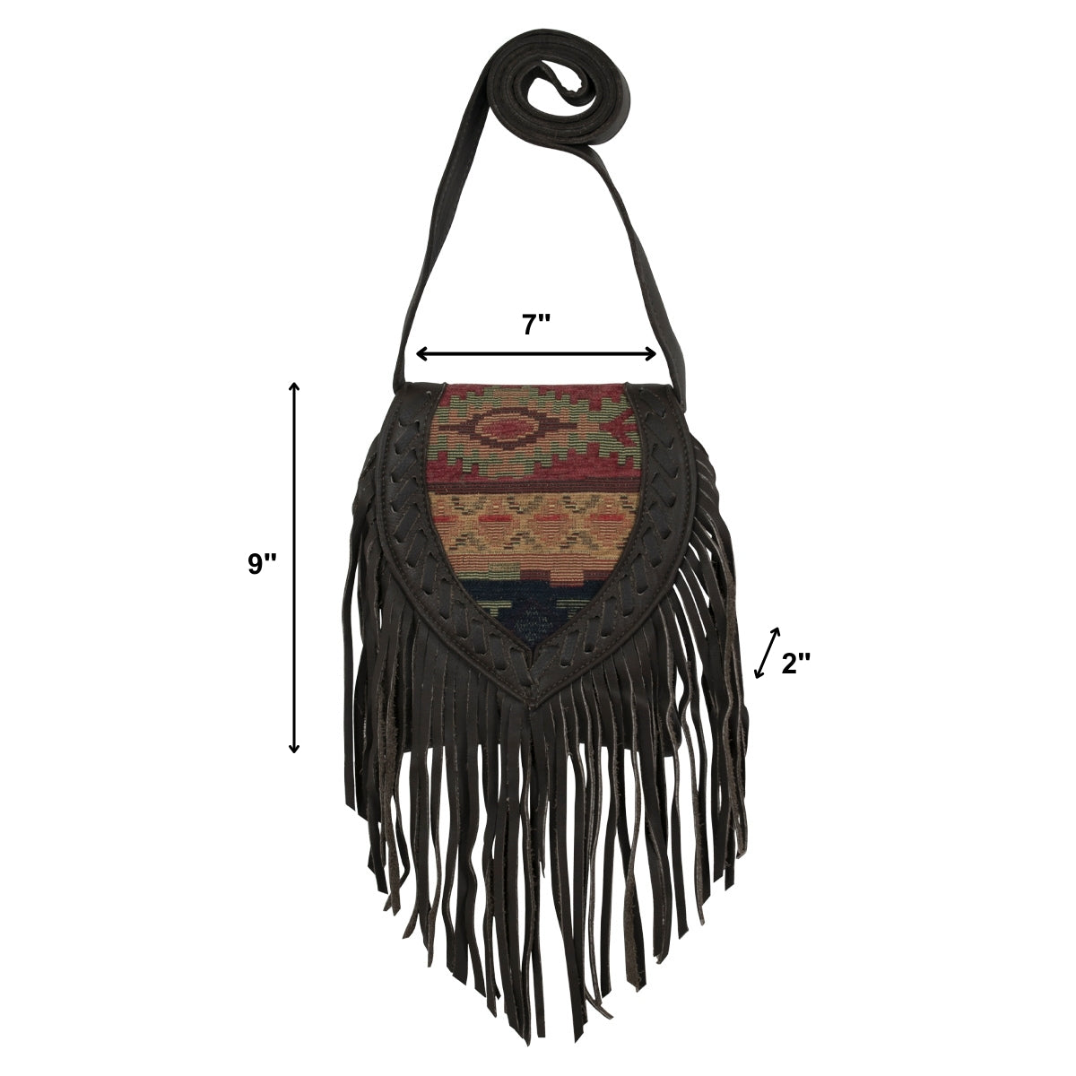 American West Fringed Cowgirl Crossbody with Fringe