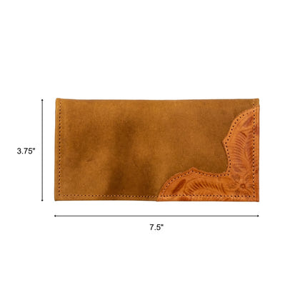 American West Waxed Leather Mens Rodeo Wallet