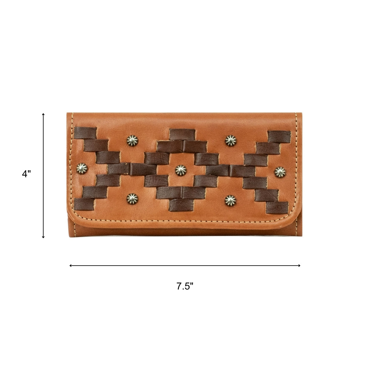 American West Tribal Weave Ladies Tri-Fold Wallet