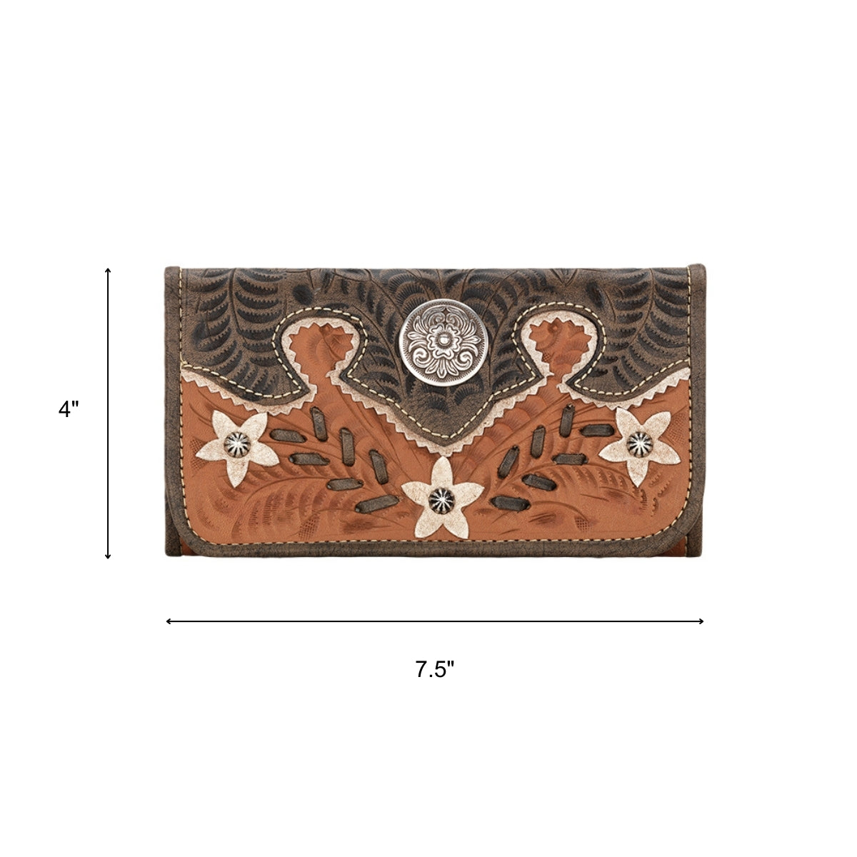 American West Desert Wildflower Tri-Fold Wallet