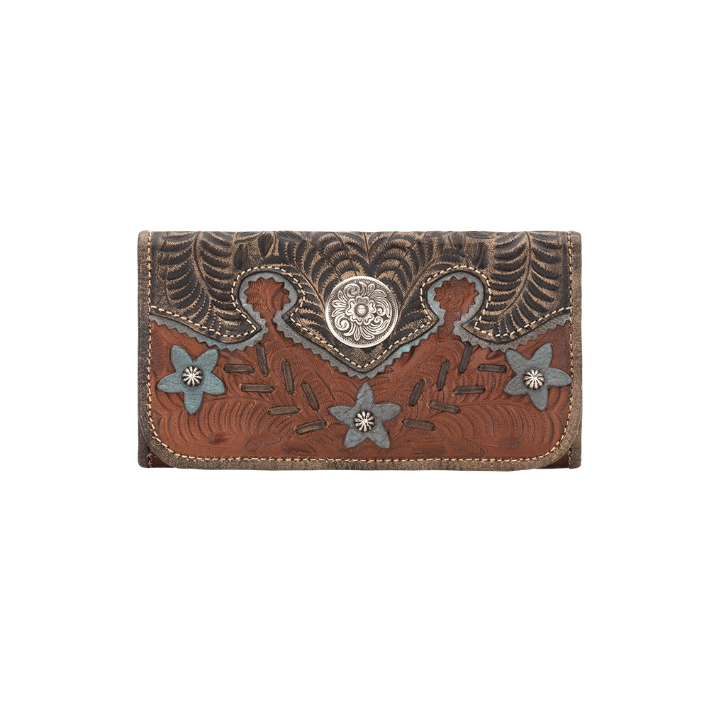 American West Desert Wildflower Tri-Fold Wallet