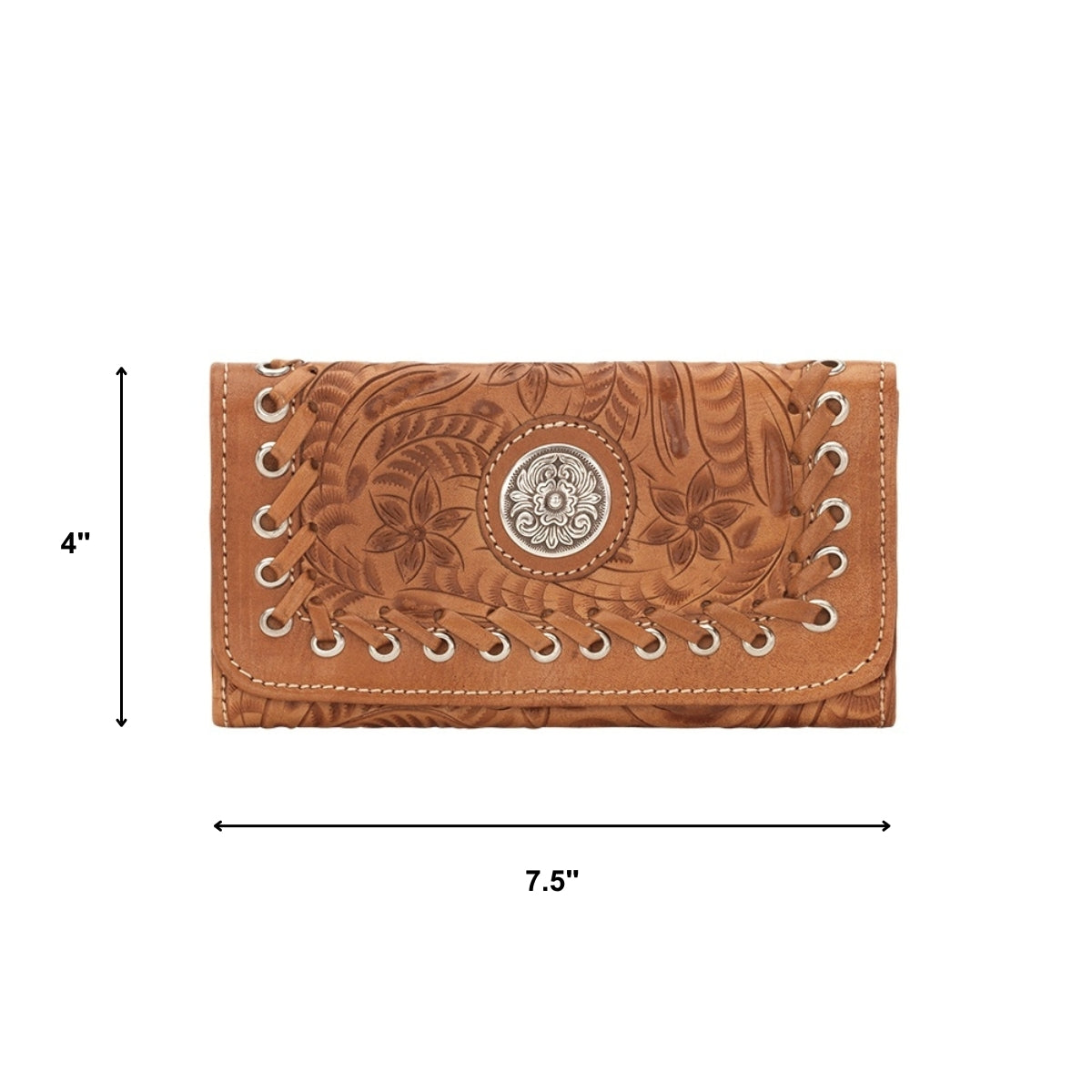 American West Harvest Moon Tri-Fold Wallet