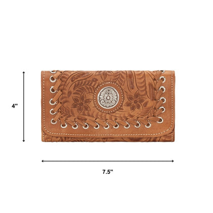 American West Harvest Moon Tri-Fold Wallet