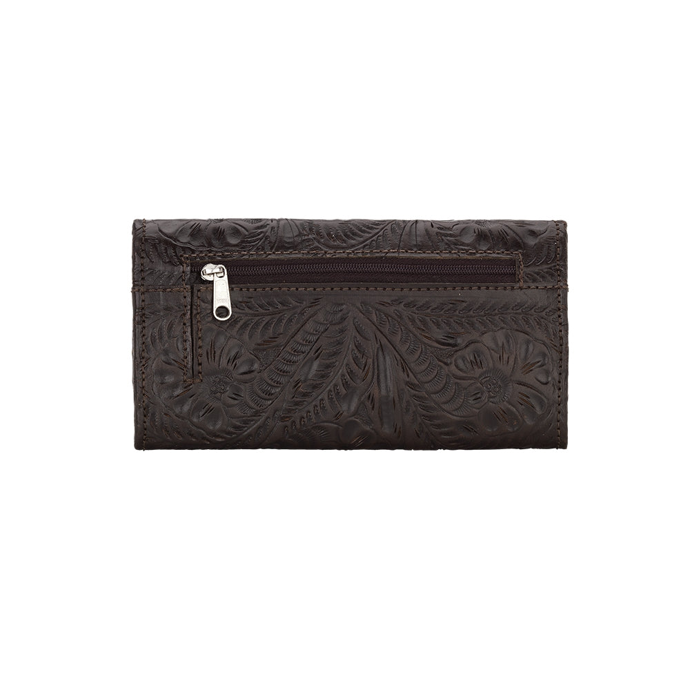 American West Ladies Tri-Fold Wallet