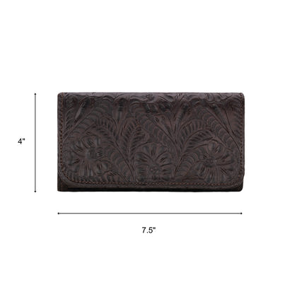 American West Ladies Tri-Fold Wallet