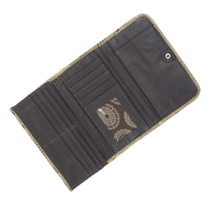 American West Ladies Tri-Fold Wallet