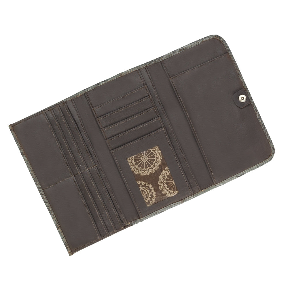 American West Ladies Tri-Fold Wallet