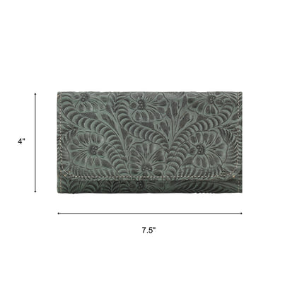 American West Ladies Tri-Fold Wallet