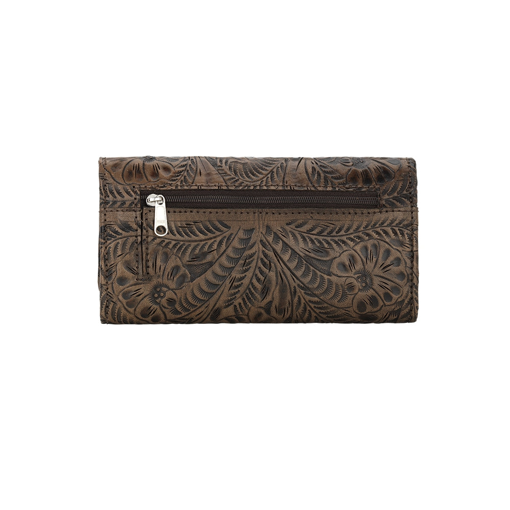 American West Ladies Tri-Fold Wallet