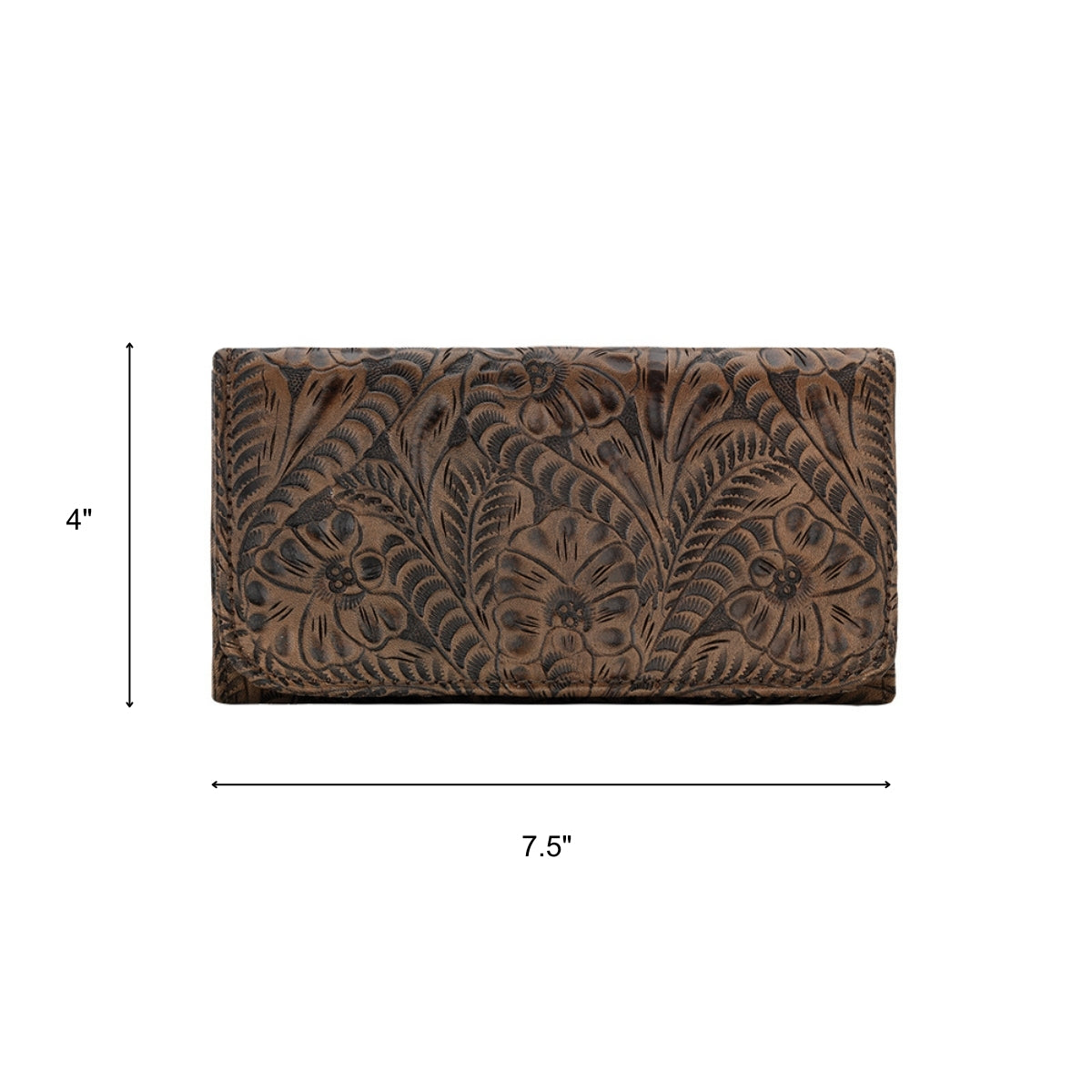 American West Ladies Tri-Fold Wallet