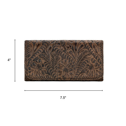 American West Ladies Tri-Fold Wallet