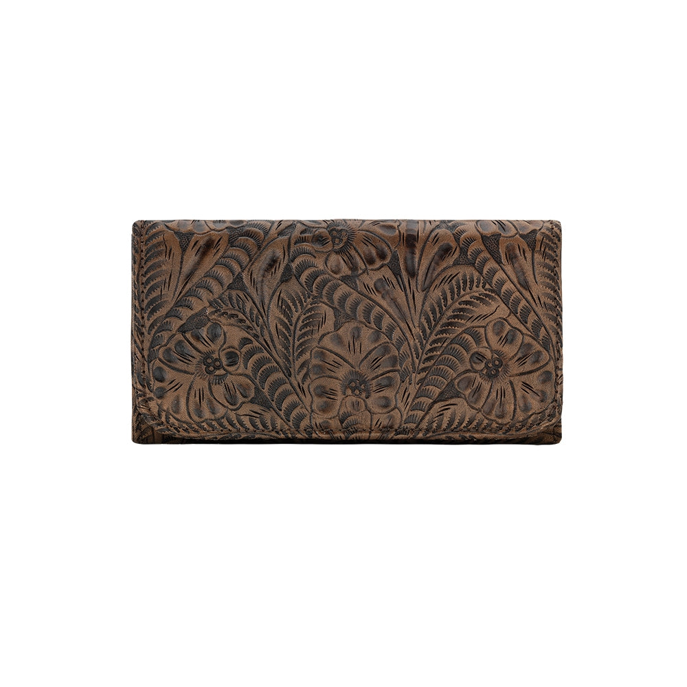 American West Ladies Tri-Fold Wallet