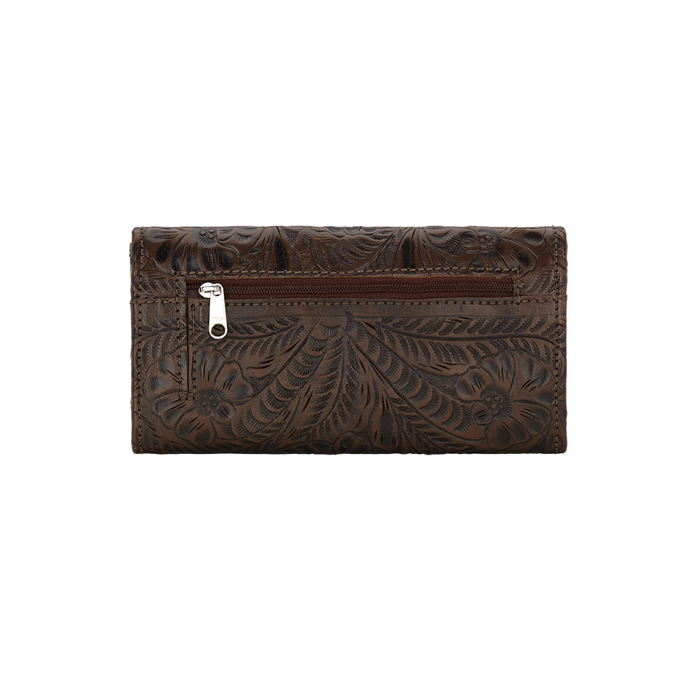 American West Ladies Tri-Fold Wallet