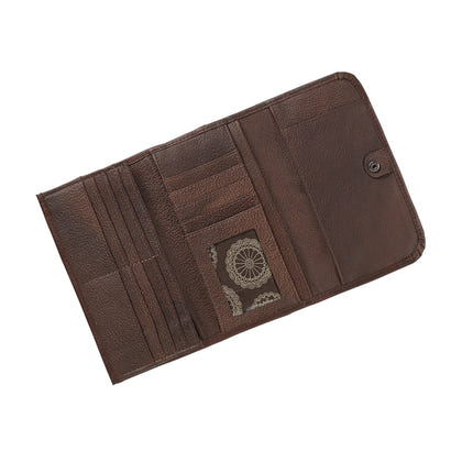 American West Ladies Tri-Fold Wallet