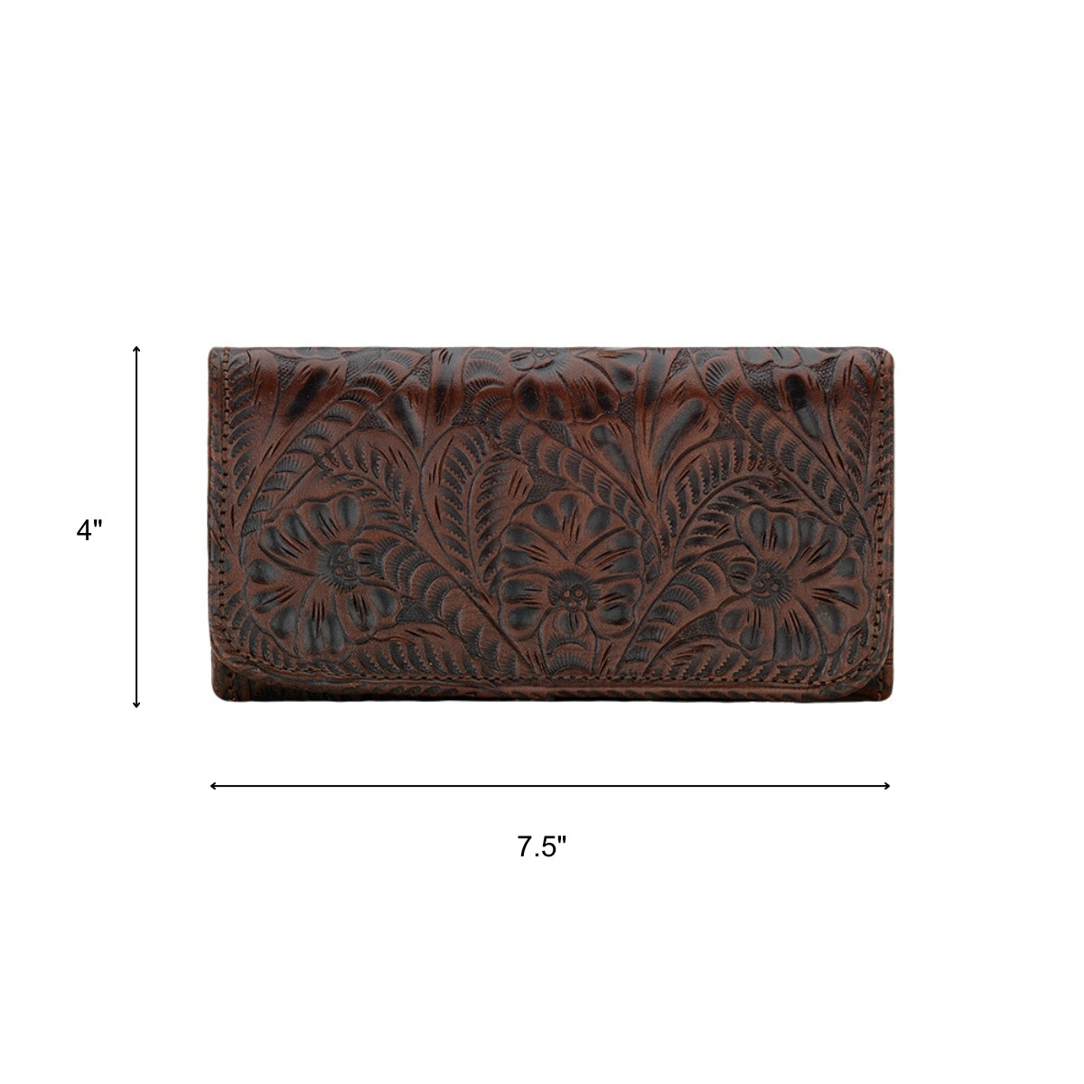 American West Ladies Tri-Fold Wallet