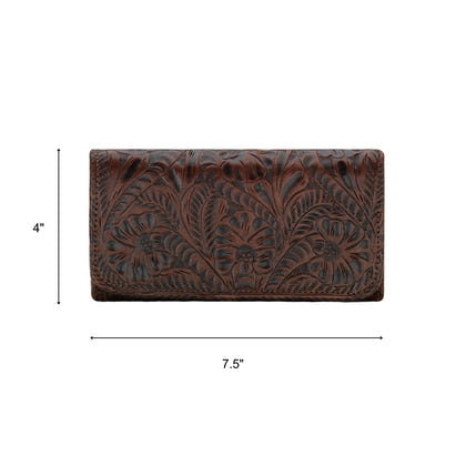 American West Ladies Tri-Fold Wallet