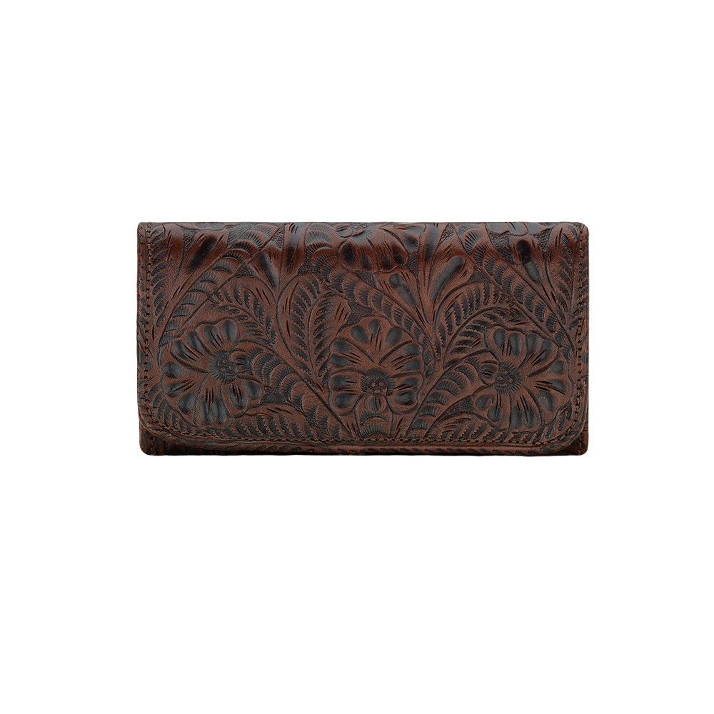 American West Ladies Tri-Fold Wallet