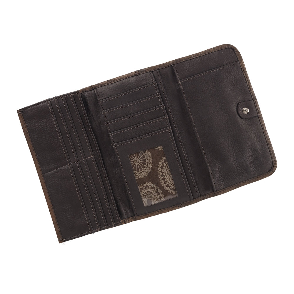 American West Sacred Bird Tri-Fold Wallet