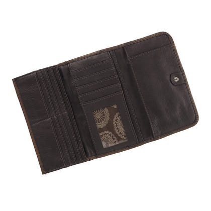 American West Sacred Bird Tri-Fold Wallet