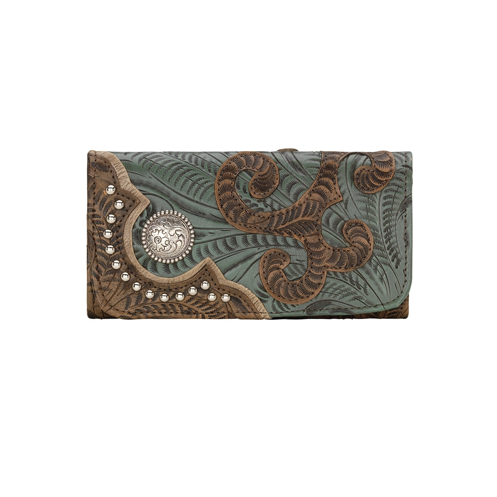 American West Annie's Secret Ladies Tri-Fold Wallet
