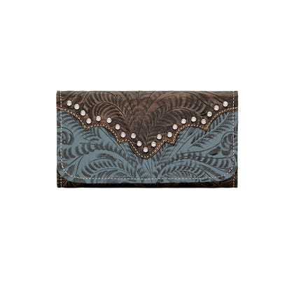 American West Ladies Annie's Secret Tri-Fold Wallet
