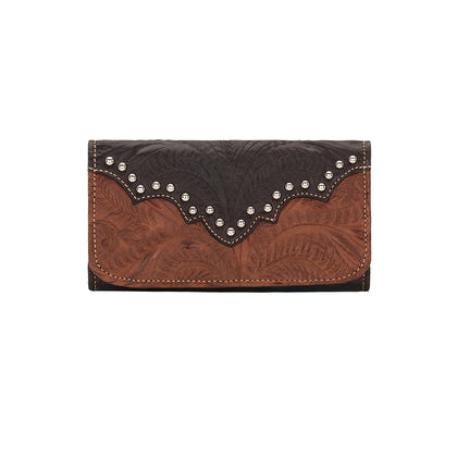 American West Ladies Annie's Secret Tri-Fold Wallet