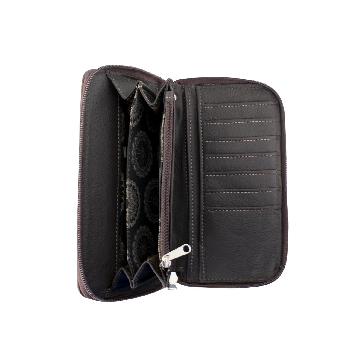 American West Saddle Ridge Ladies Zip Around Wallet
